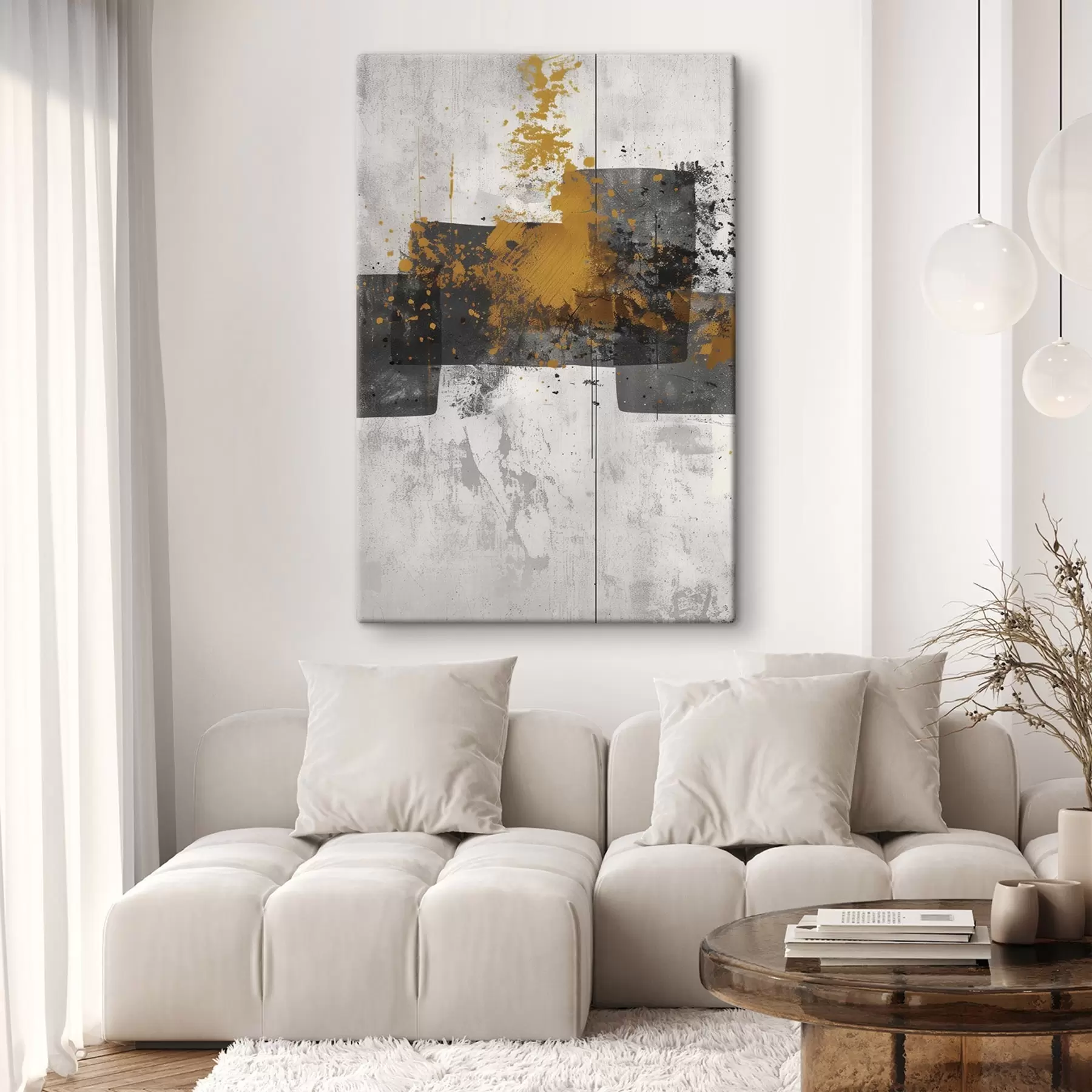 Obraz Abstrakcyjne kształty na betonowym tle s47636