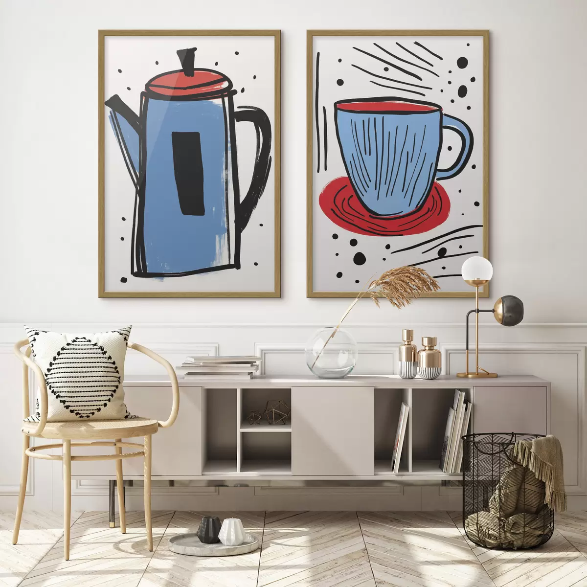 Plakat Kawa i gracja d01225