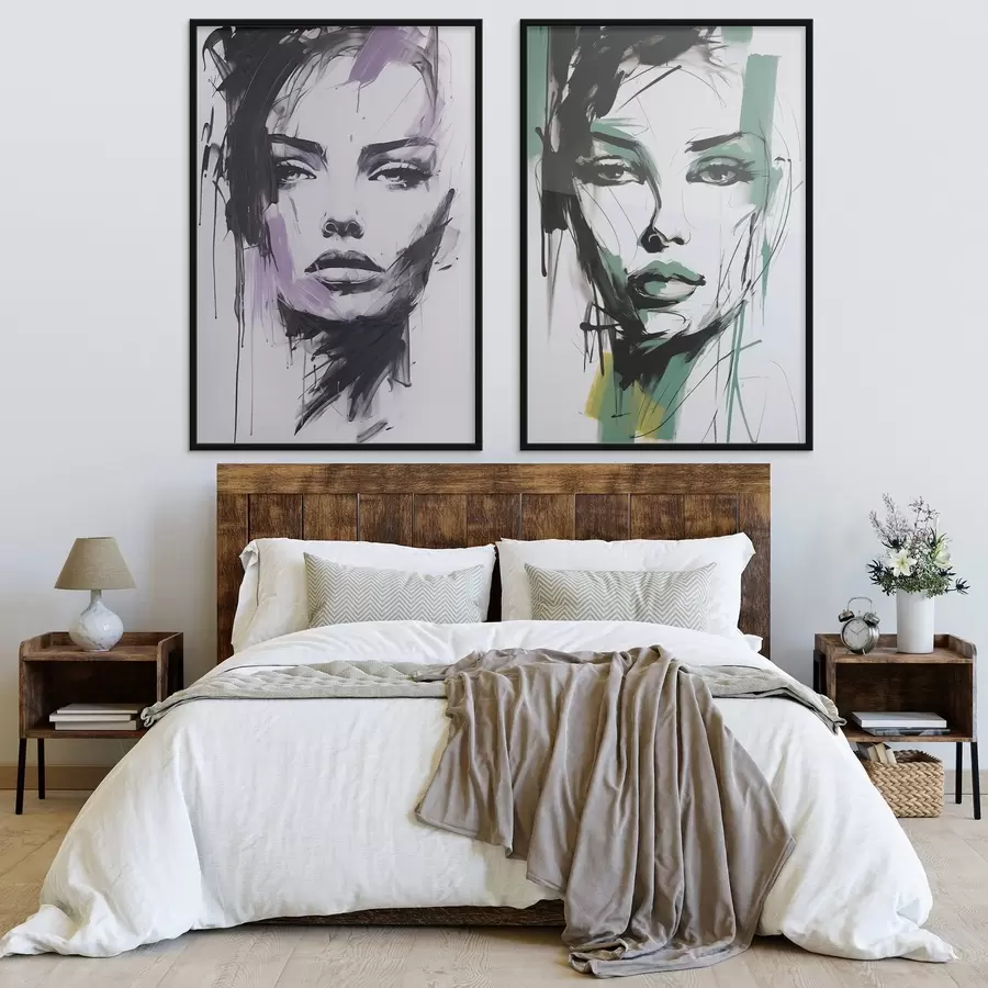 Fototapeta Abstrakcyjny portret kobiety d01226