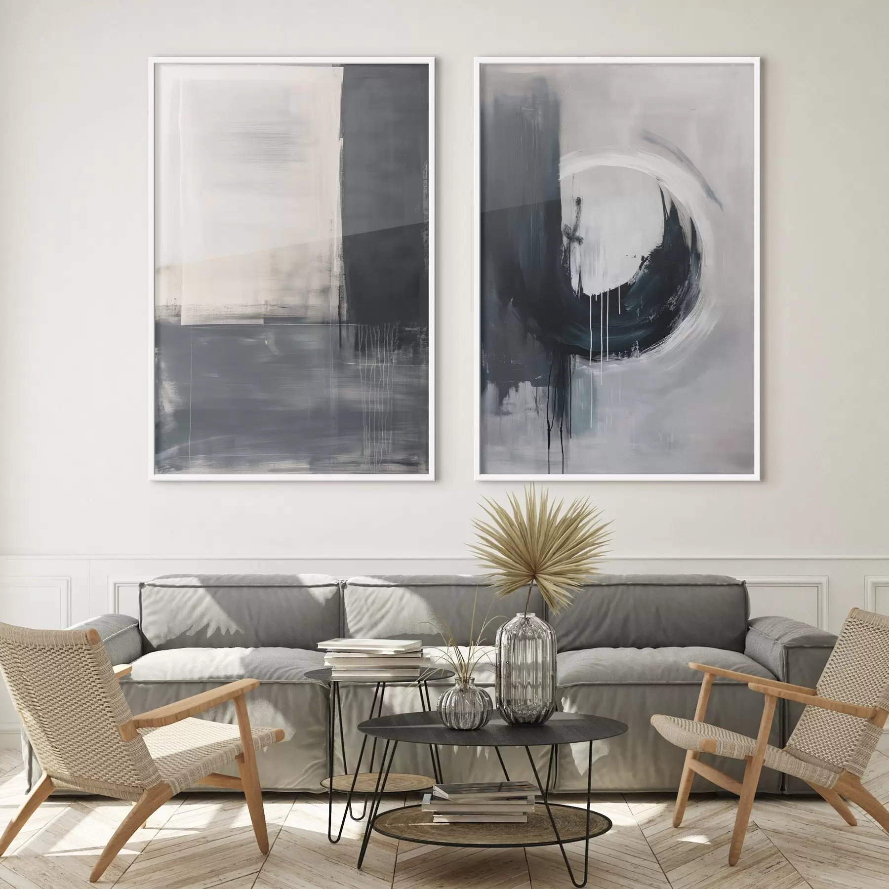 Fototapeta Abstrakcyjna kompozycja w odcieniach czerni i bieli d01217