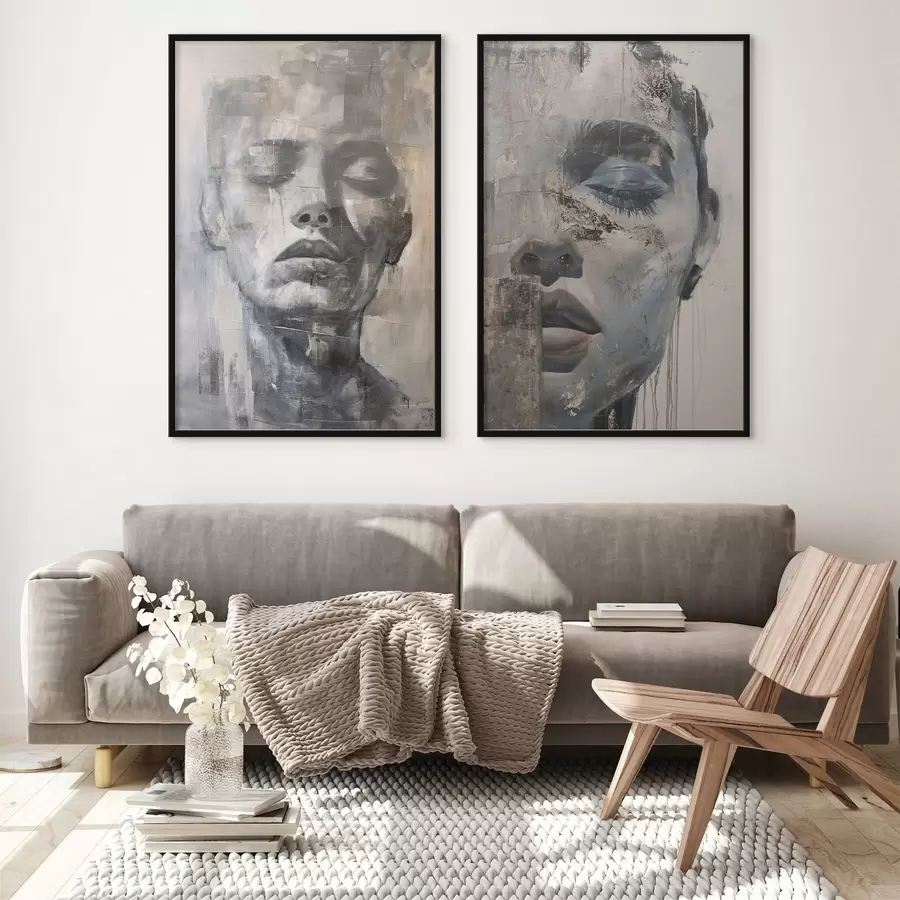 Fototapeta Współczesny abstrakcyjny portret kobiety d01232