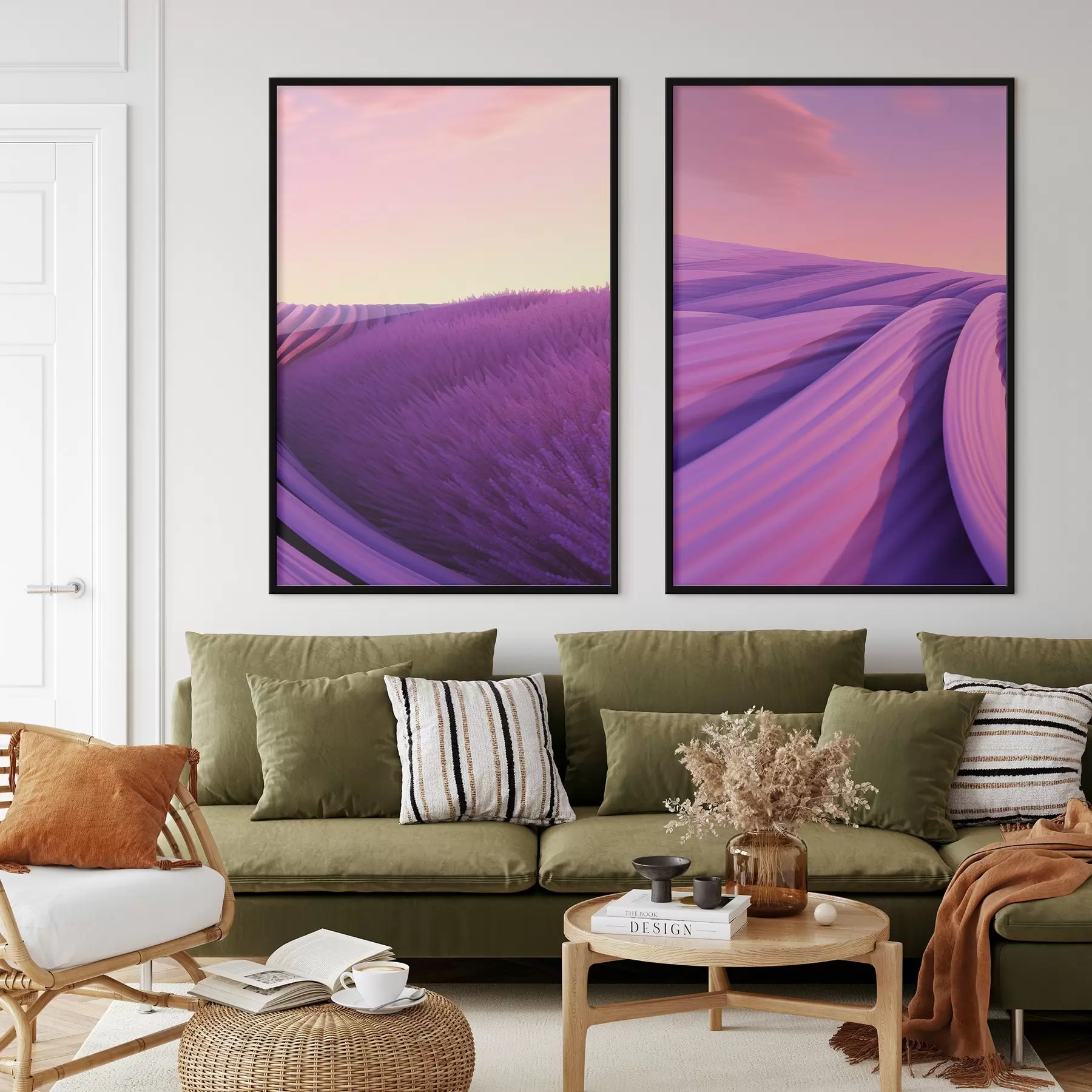 Fototapeta Pole lawendy, abstrakcja d01250