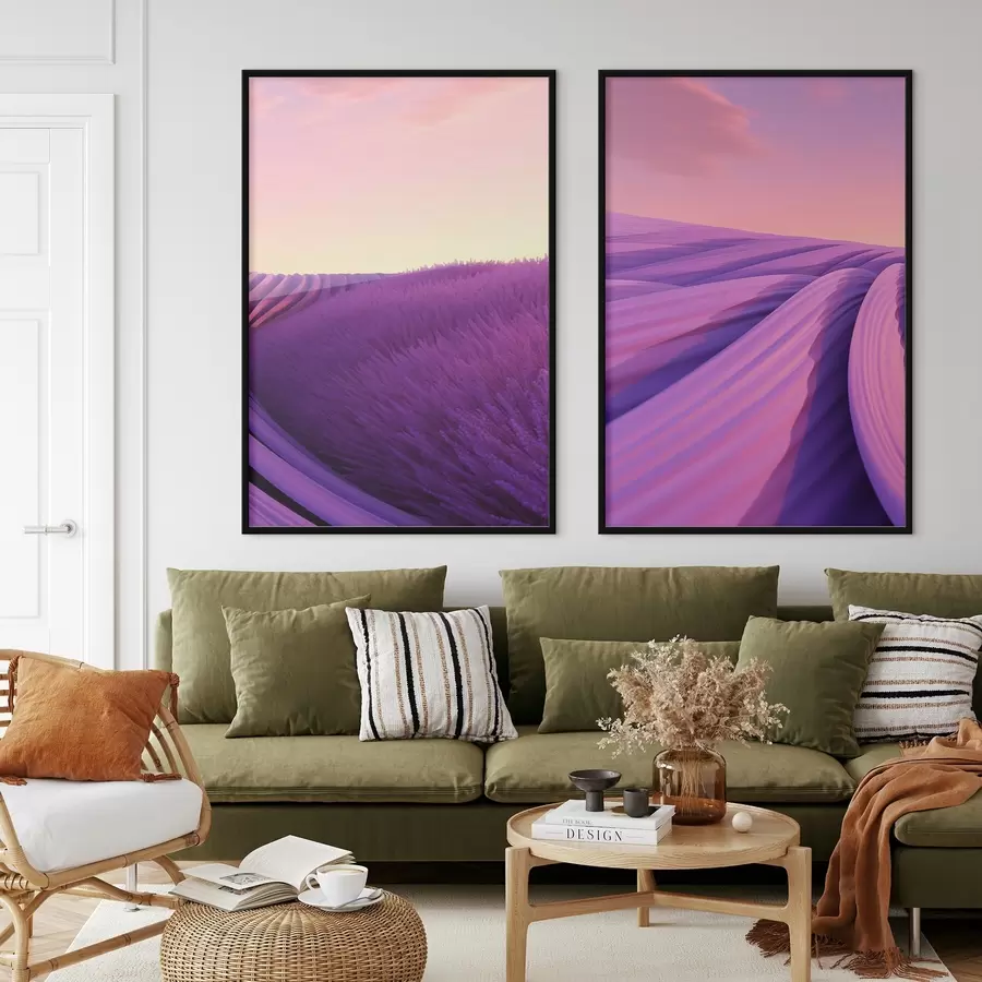 Fototapeta Pole lawendy, abstrakcja d01250