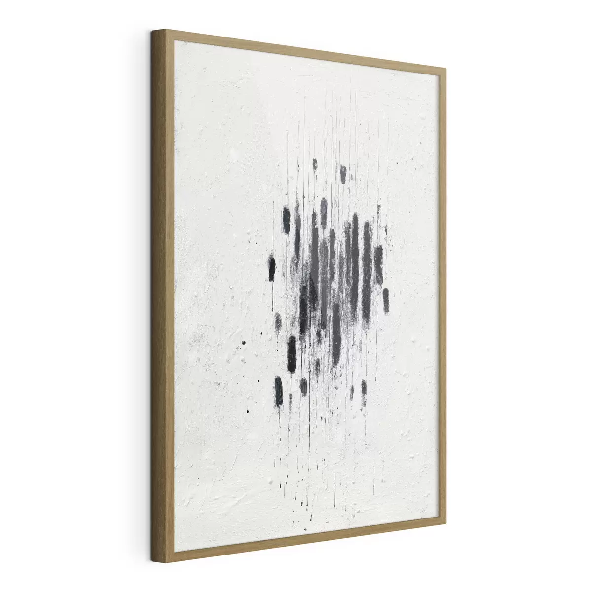 Plakat Sztuka minimalistyczna z wyrazistymi pociągnięciami pędzla i rozmytych krawędziach w nowoczesnym stylu malarskim f46957