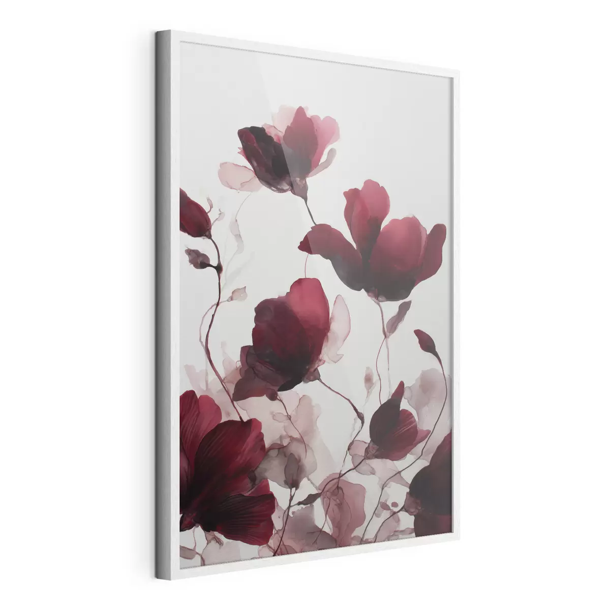Plakat Delikatne maki z efektem rozmycia w stylu harmonii akwareli f46962