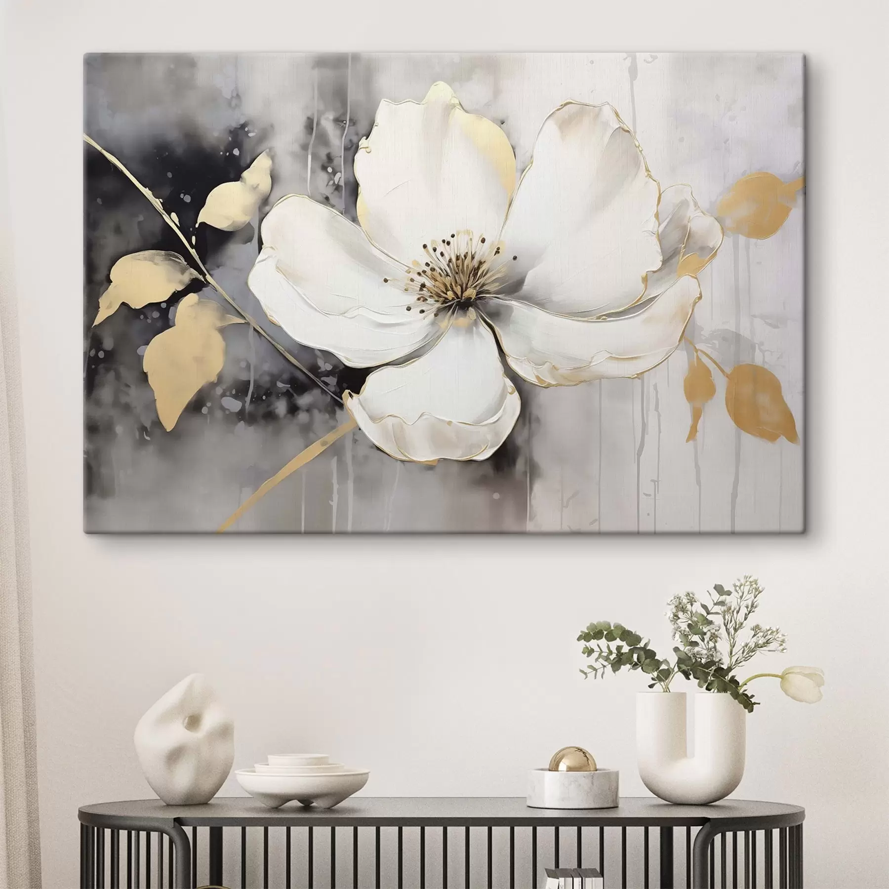 Obraz Duży abstrakcyjny kwiat s47643