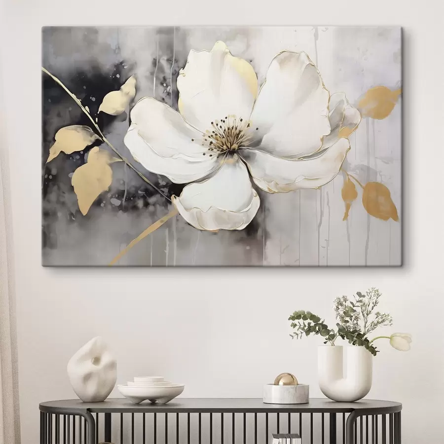 Obraz Duży abstrakcyjny kwiat s47643