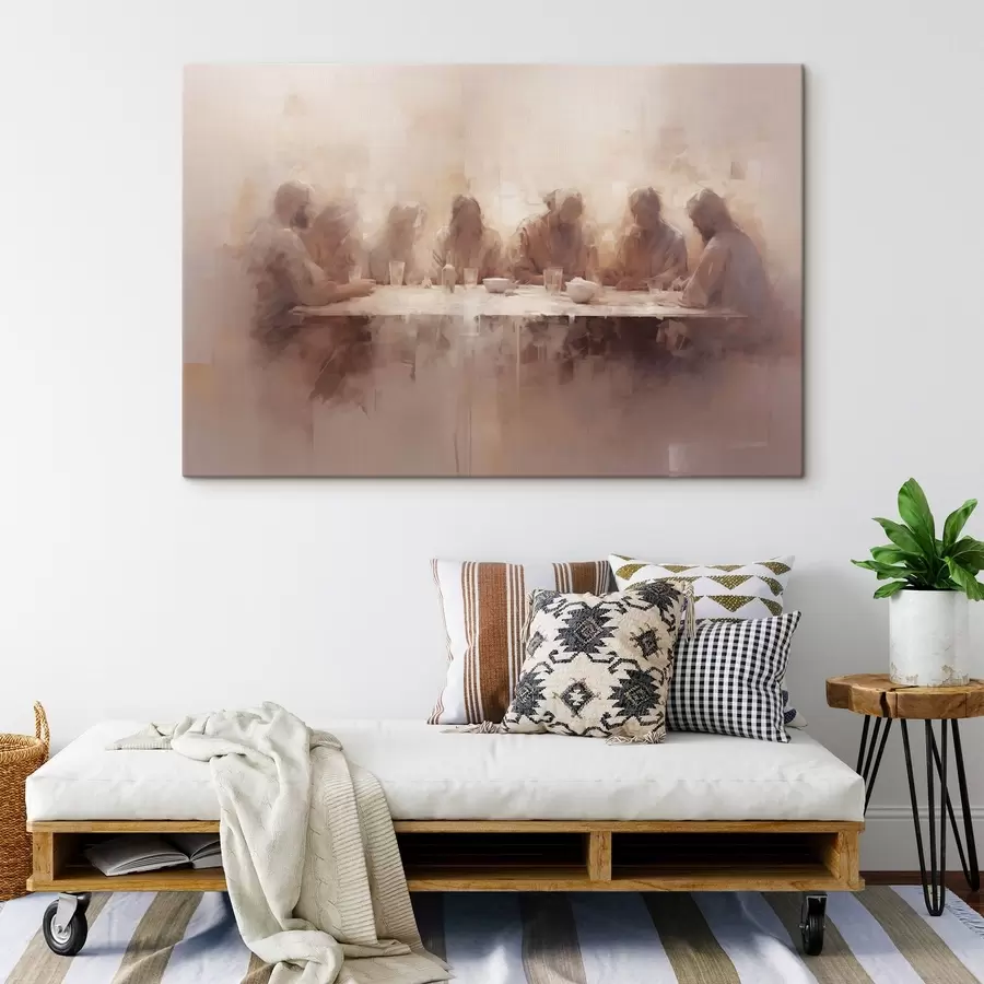 Obraz Kolacja przy dużym stole s47671