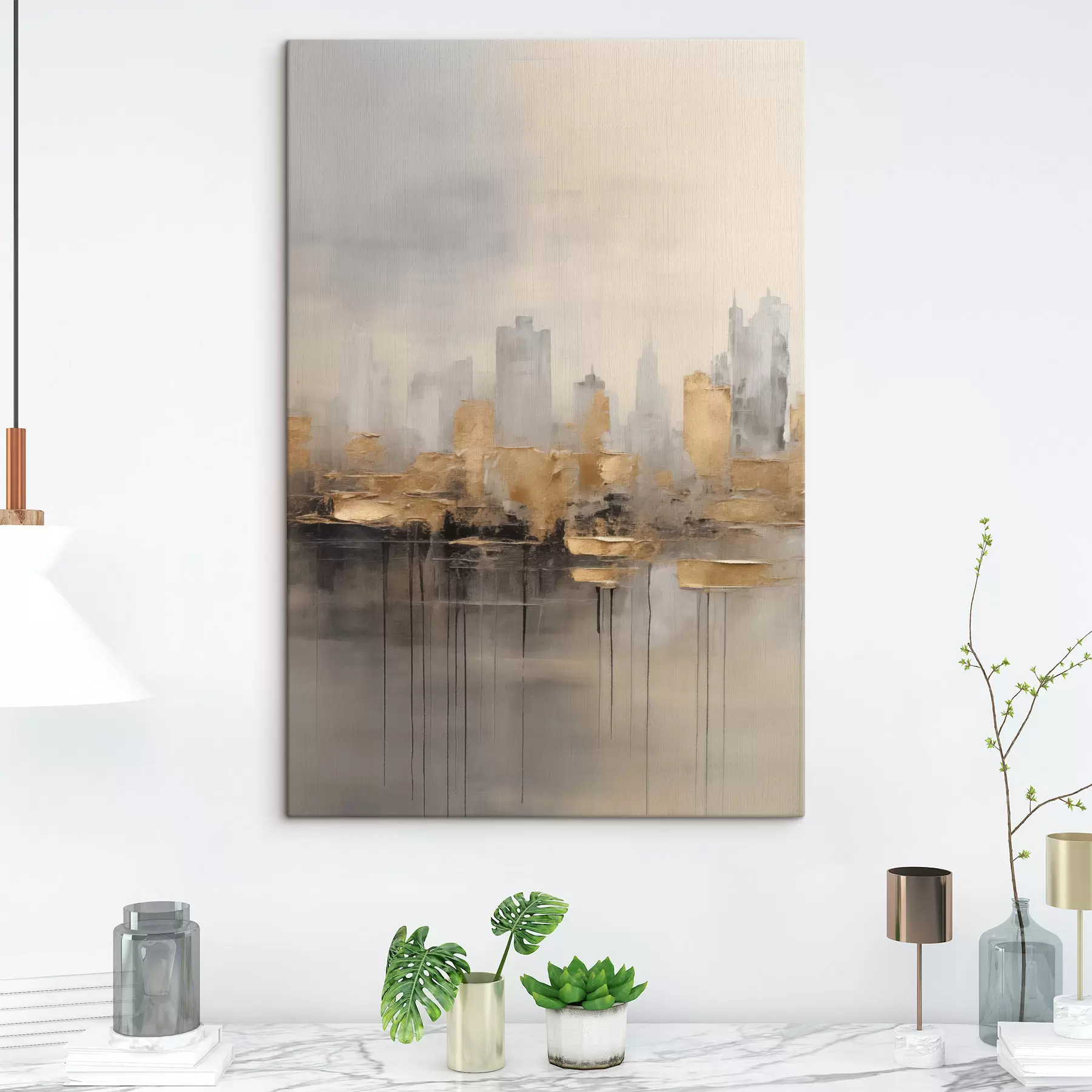 Obraz Miasto w spokojnych odcieniach s47672