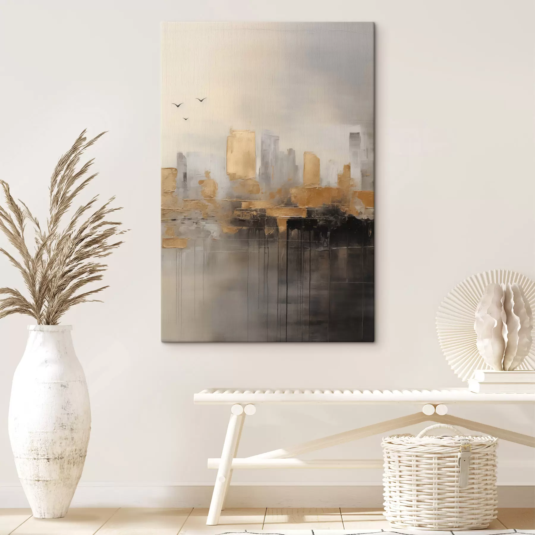 Obraz Miasto w spokojnych odcieniach s47673