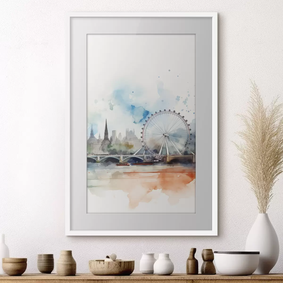Plakat Krajobraz Londynu f47681