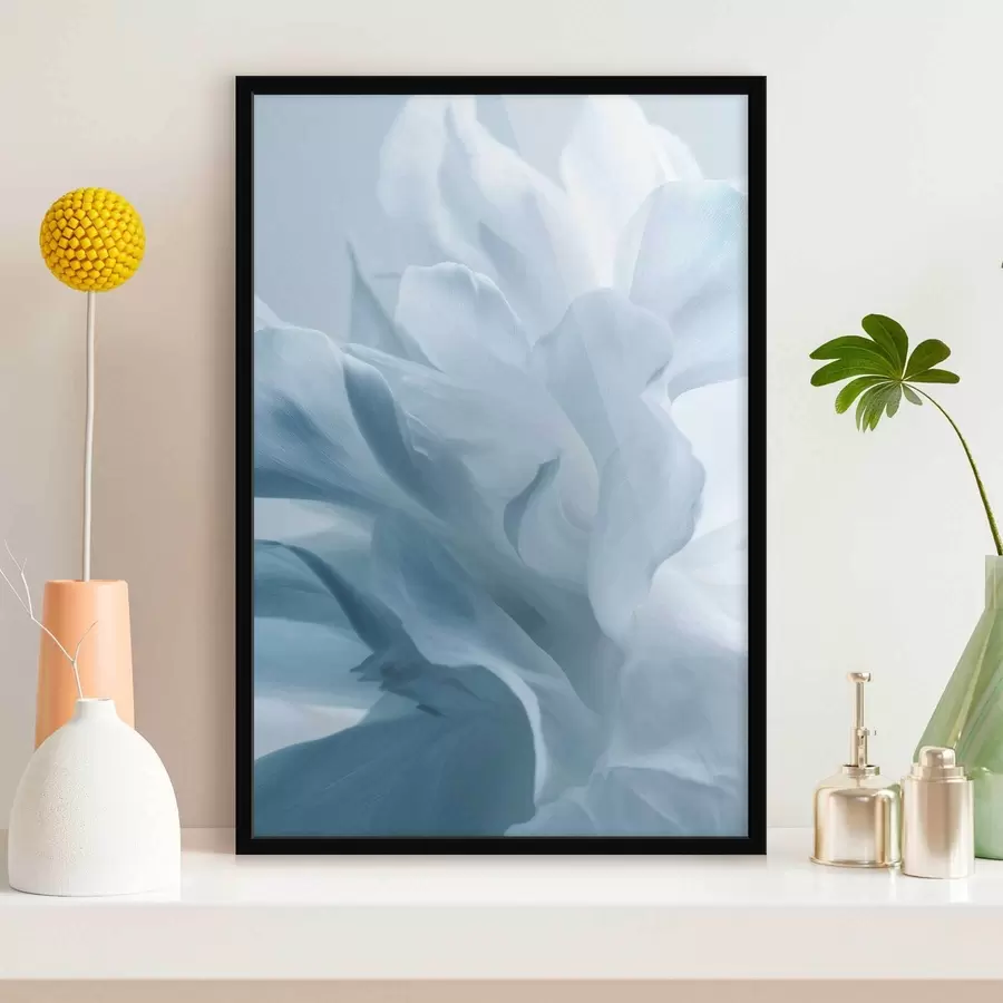 Fototapeta delikatne płatki w odcieniach niebieskiego f47692