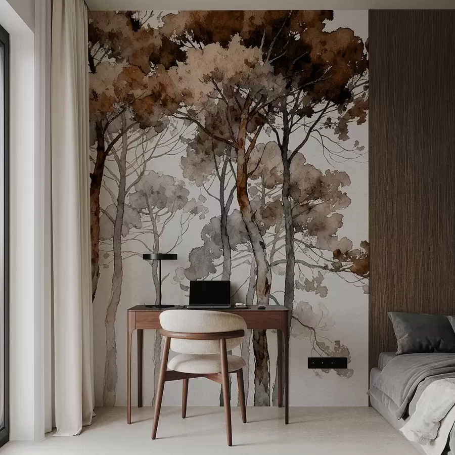 Fototapeta Malowane sosny w05173v1