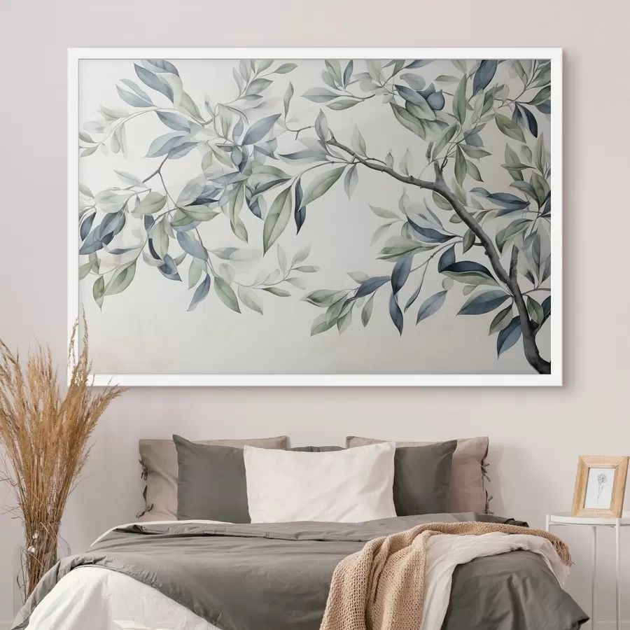 Fototapeta Gałąź drzewa, obraz akwarelowy f47704