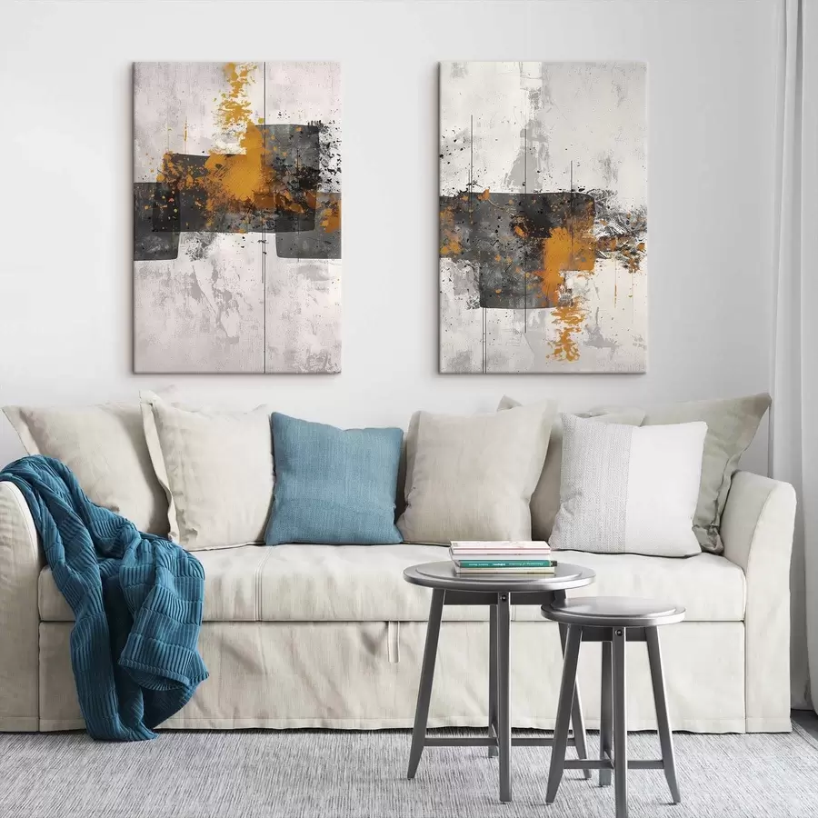 Obraz Abstrakcyjne wzory na betonowej ścianie m01286