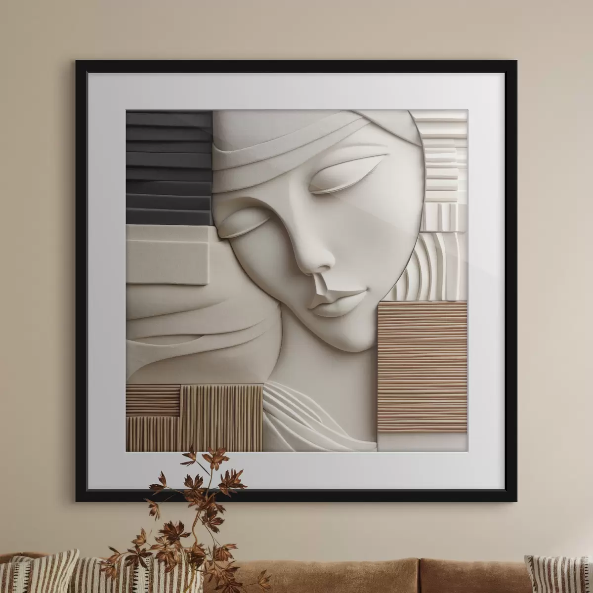 Plakat Abstrakcyjny portret f47709