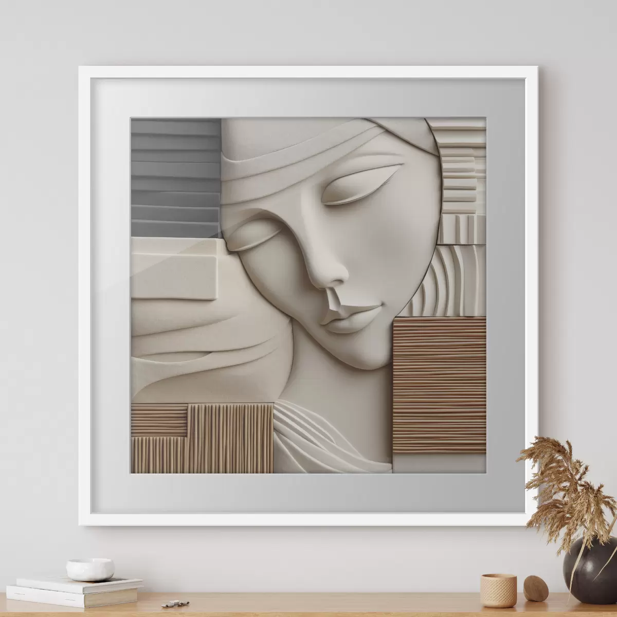 Plakat Abstrakcyjny portret f47709