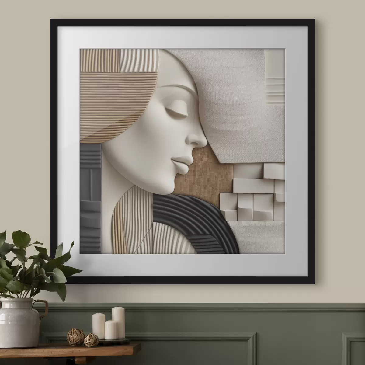 Plakat Abstrakcyjny portret f47710