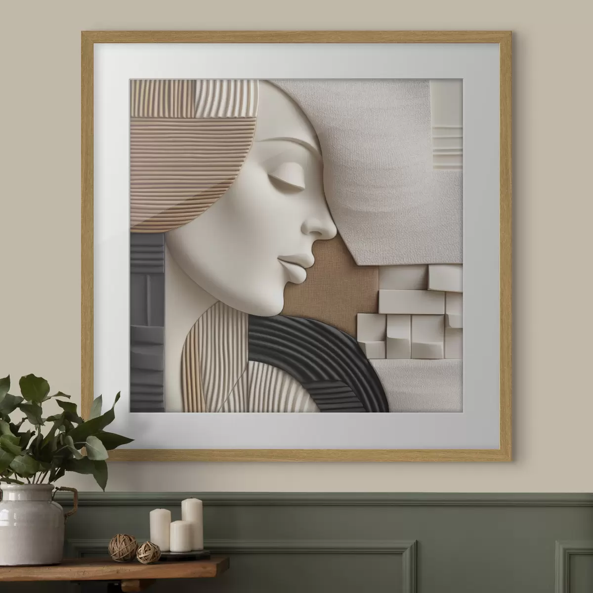Plakat Abstrakcyjny portret f47710