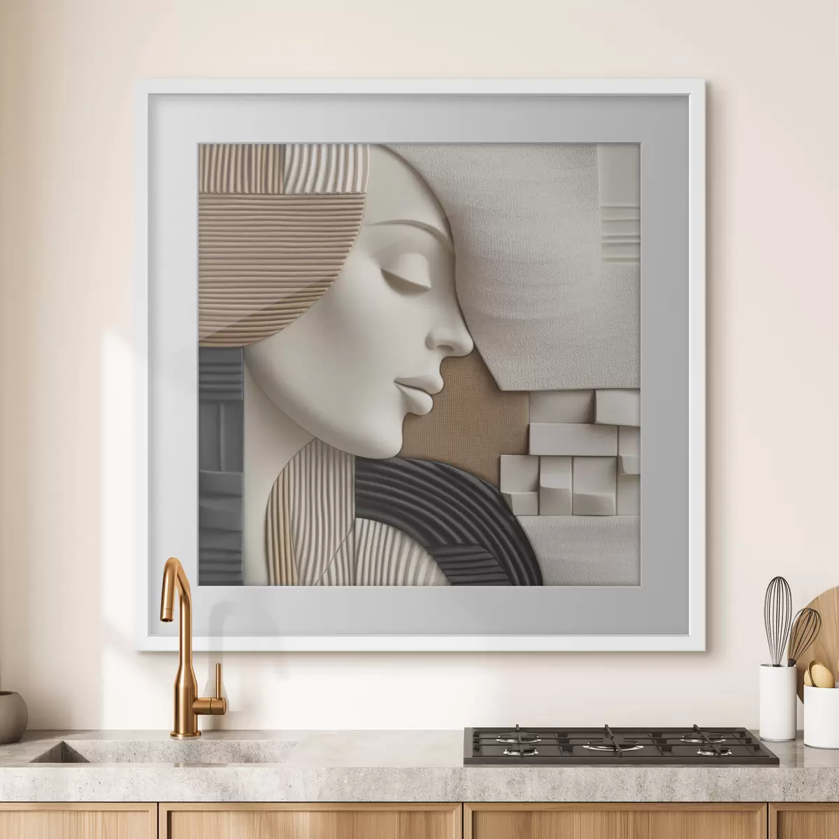 Plakat Abstrakcyjny portret f47710