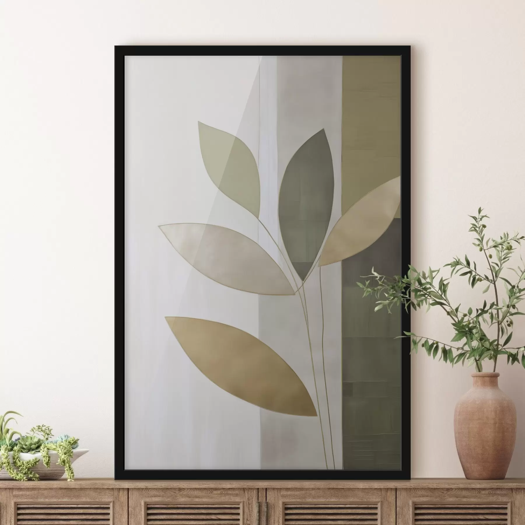 Fototapeta Abstrakcja z liśćmi f47713