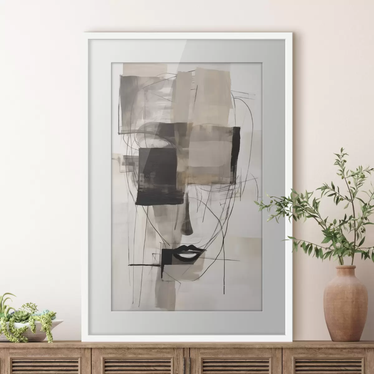 Plakat Twarz i echo f47715