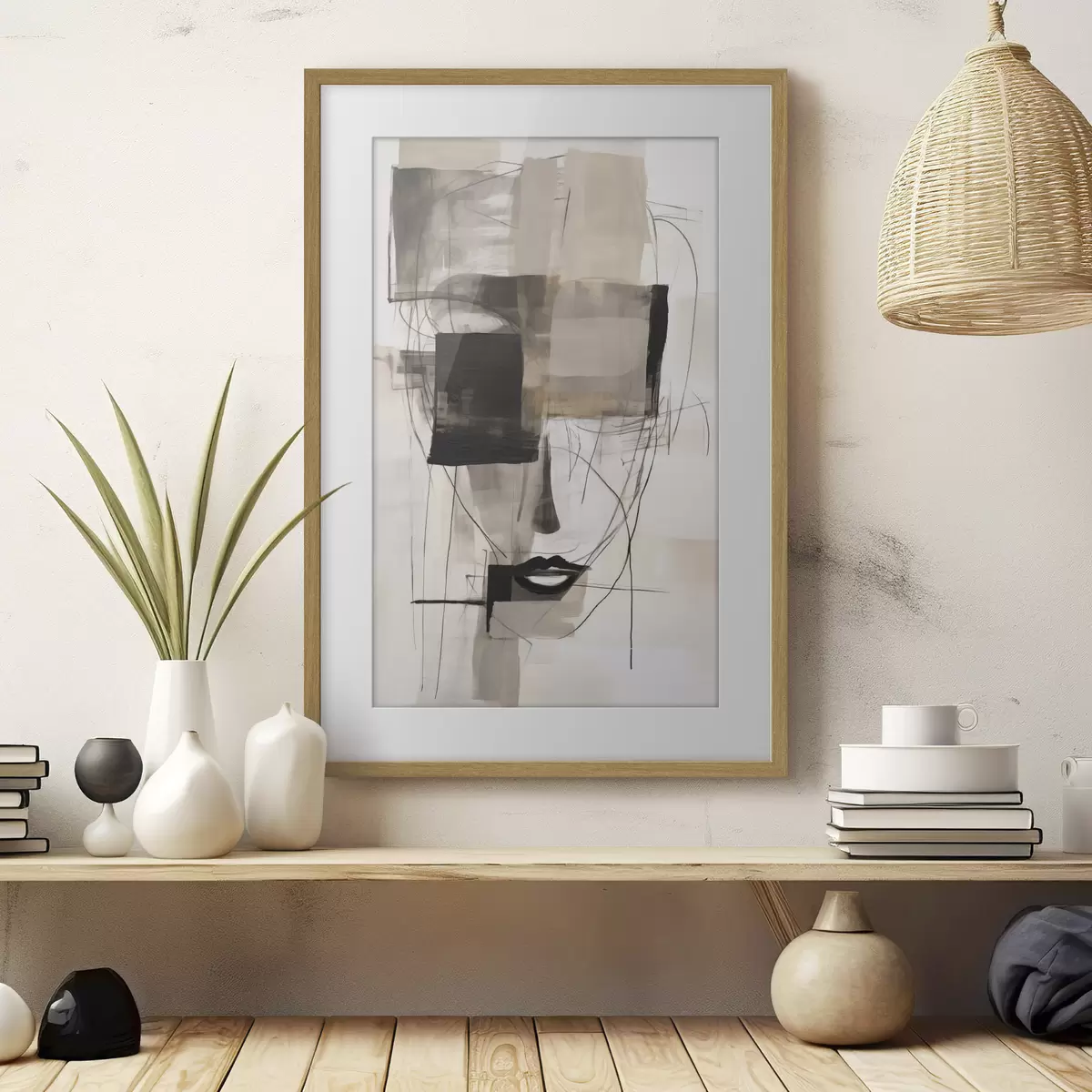 Plakat Twarz i echo f47715