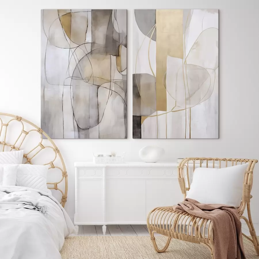 Obraz Abstrakcja imitująca malarstwo m01294