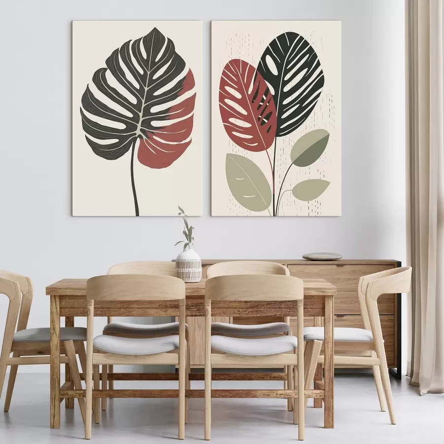 Obraz Tropikalne liście m01298