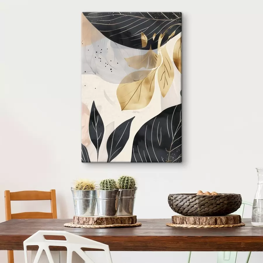 Obraz Abstrakcyjne gałęzie i liście s47744