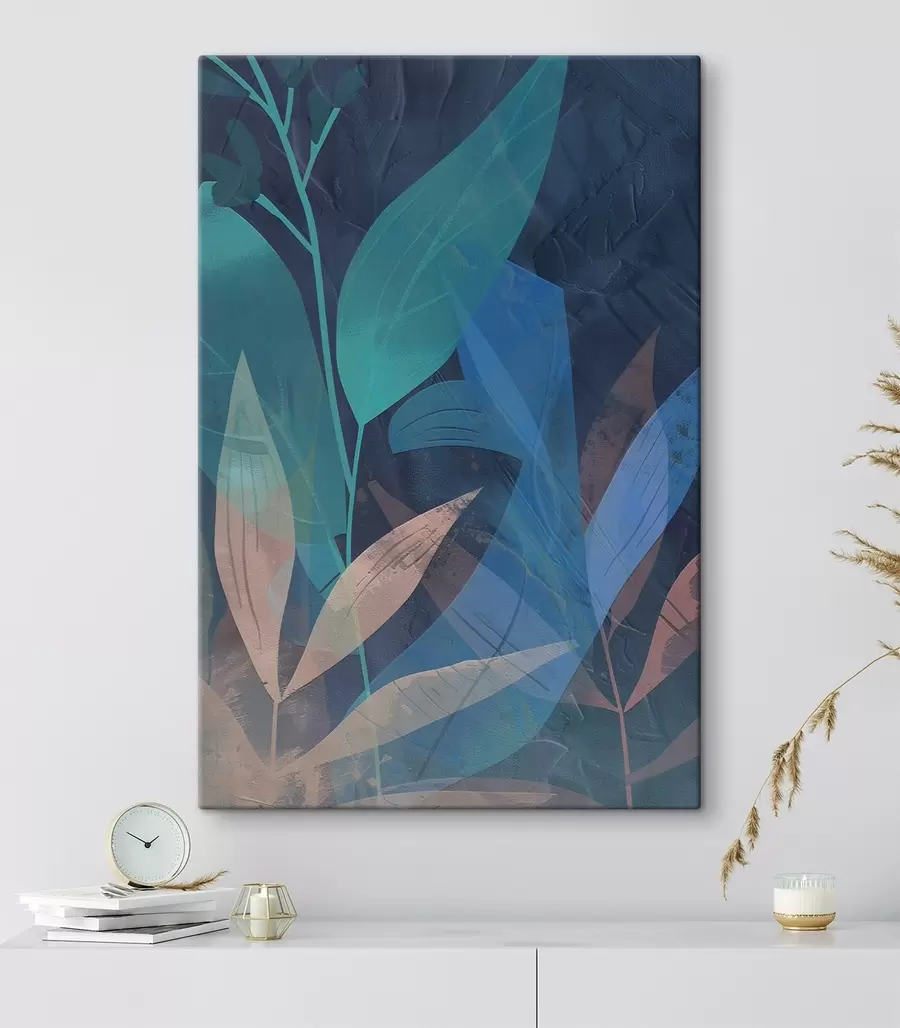 Obraz Abstrakcyjne gałęzie i liście s47748