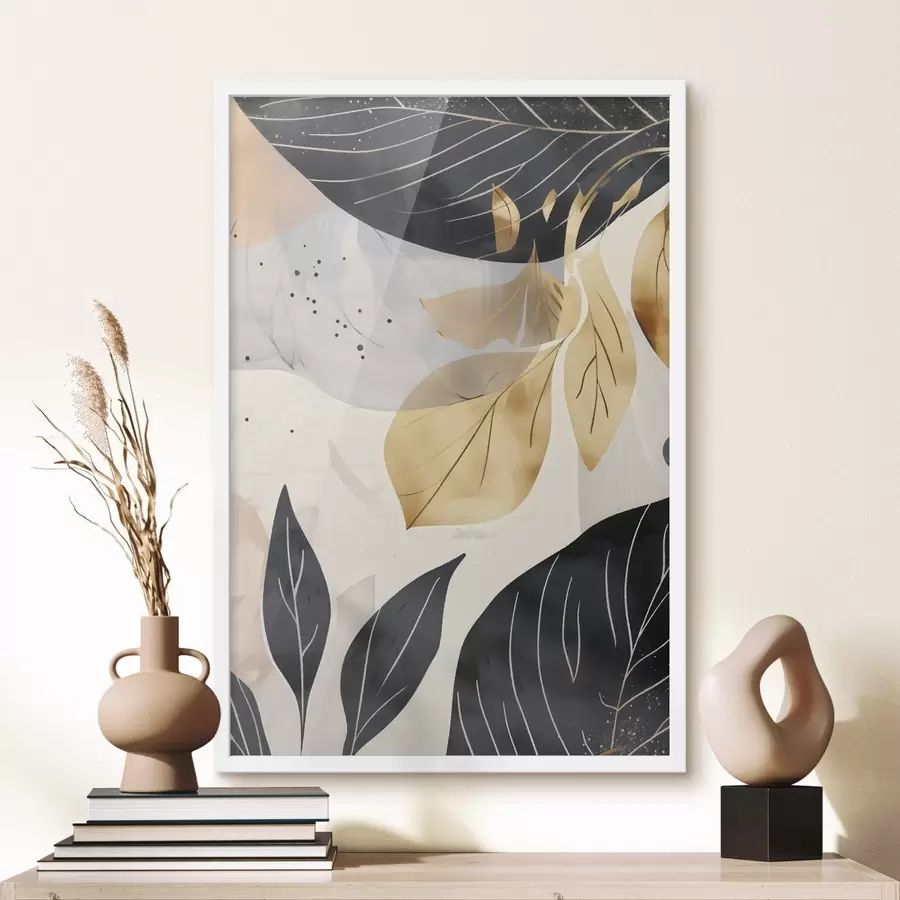 Fototapeta Abstrakcyjne gałęzie i liście f47744