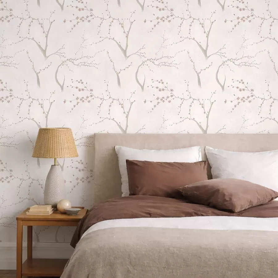 Fototapeta Jasne gałęzie z różowymi kwiatami a01111v1