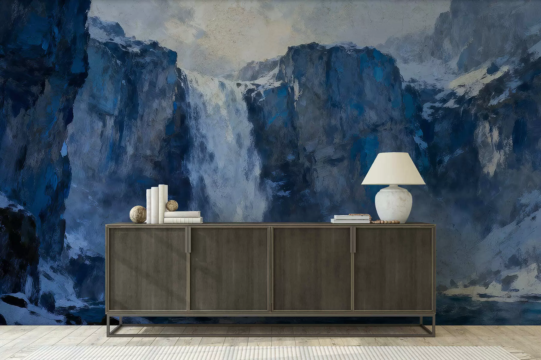 Fototapeta Wodospad pomalowany w stylu grunge w05177