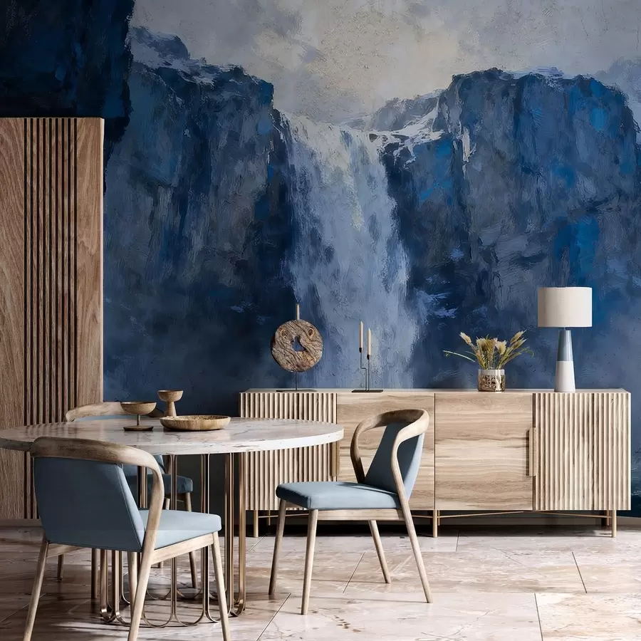 Fototapeta Wodospad pomalowany w stylu grunge w05177