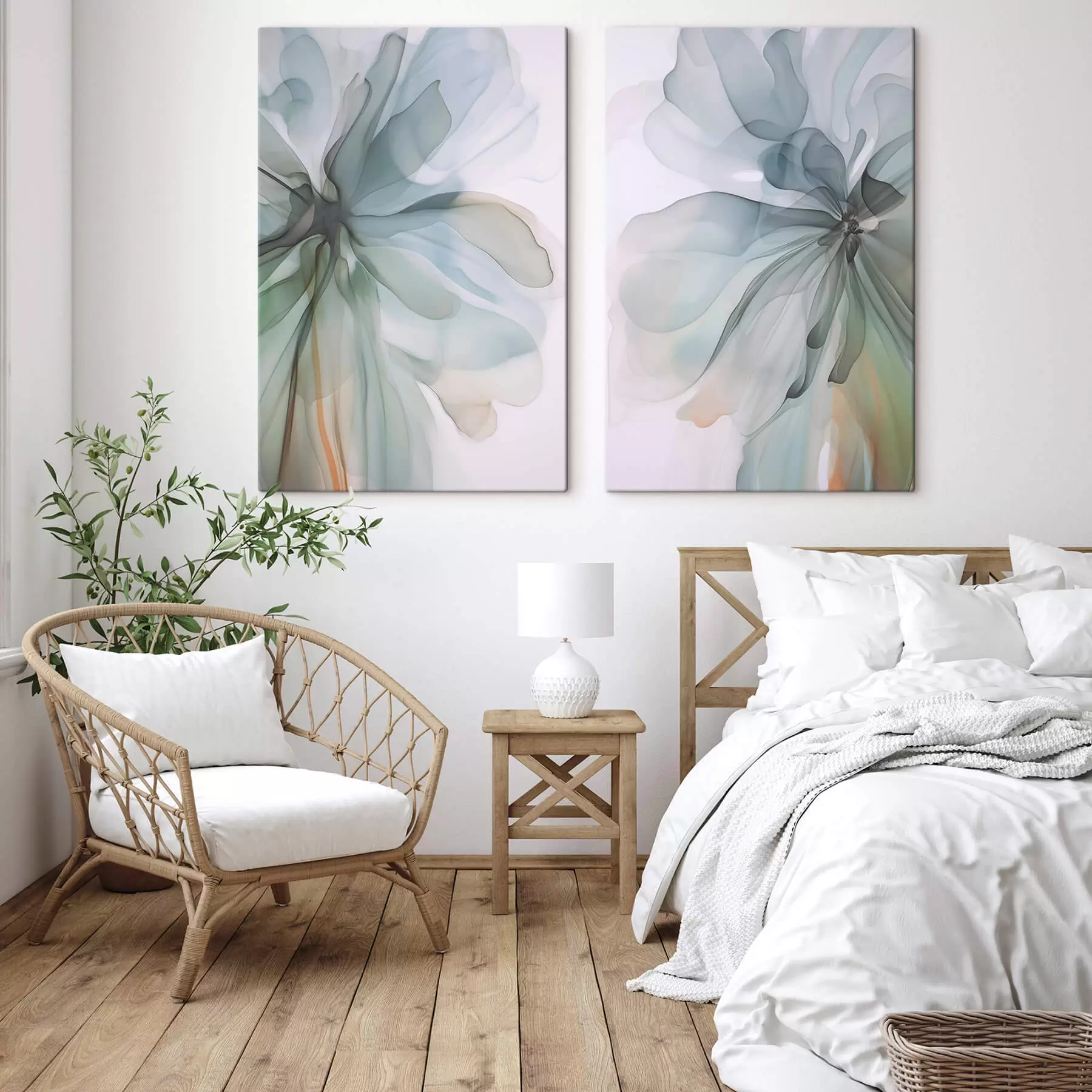 Obraz Abstrakcyjny delikatny kwiat m01273