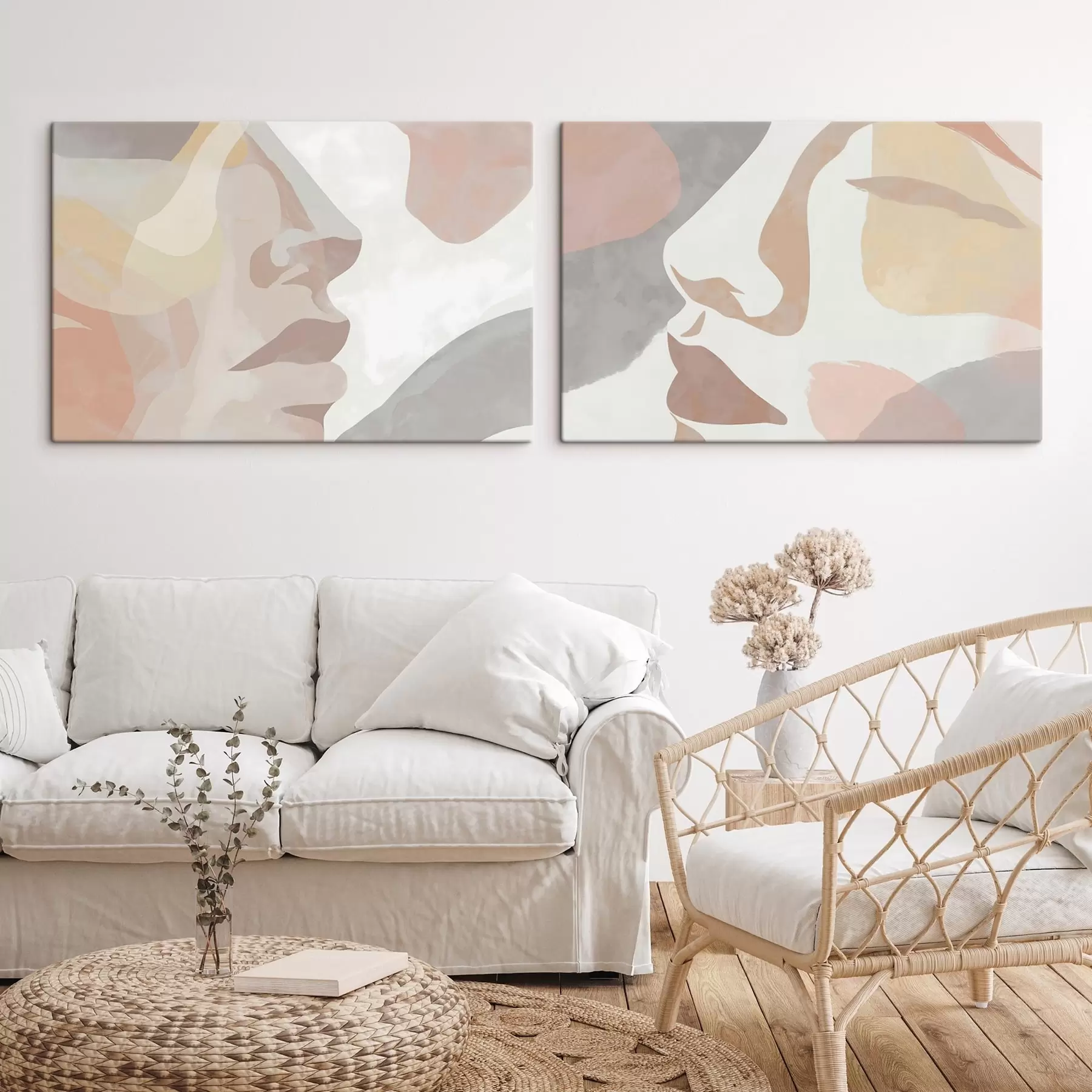 Obraz Abstrakcyjne minimalistyczne twarze m01275