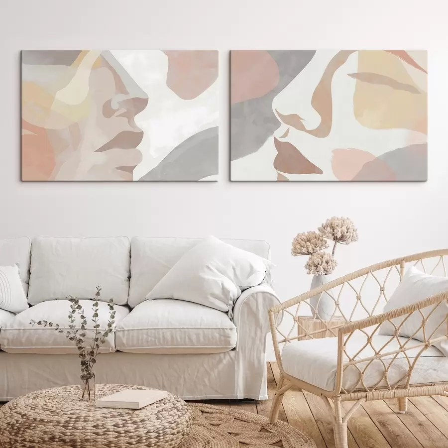 Obraz Abstrakcyjne minimalistyczne twarze m01275