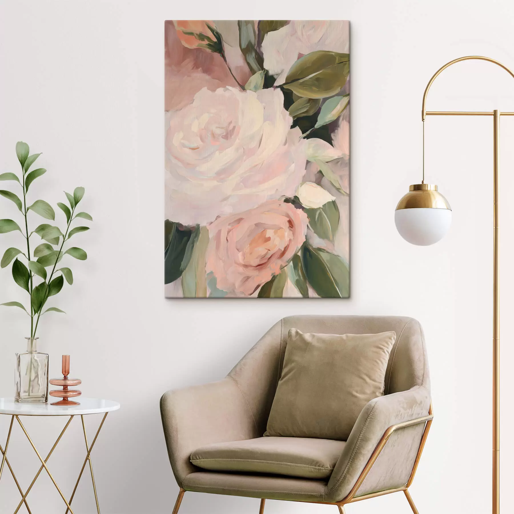 Obraz Abstrakcyjny bukiet kwiatów s47330