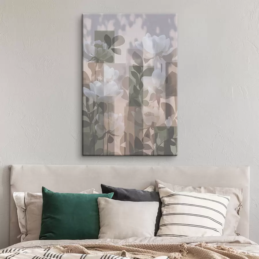 Obraz Abstrakcja z kwiatami s47660