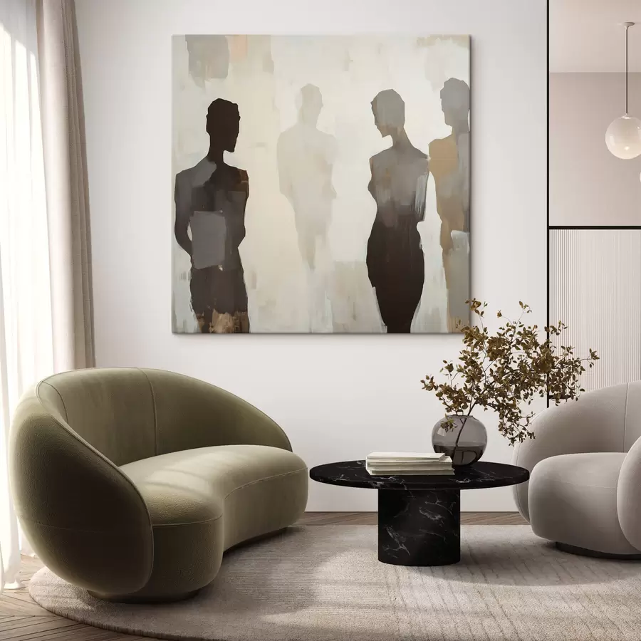 Obraz Abstrakcyjne sylwetki s47778