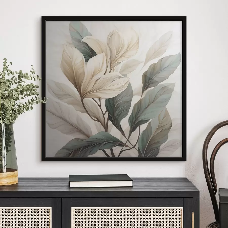 Fototapeta Kwiaty z liśćmi f47668