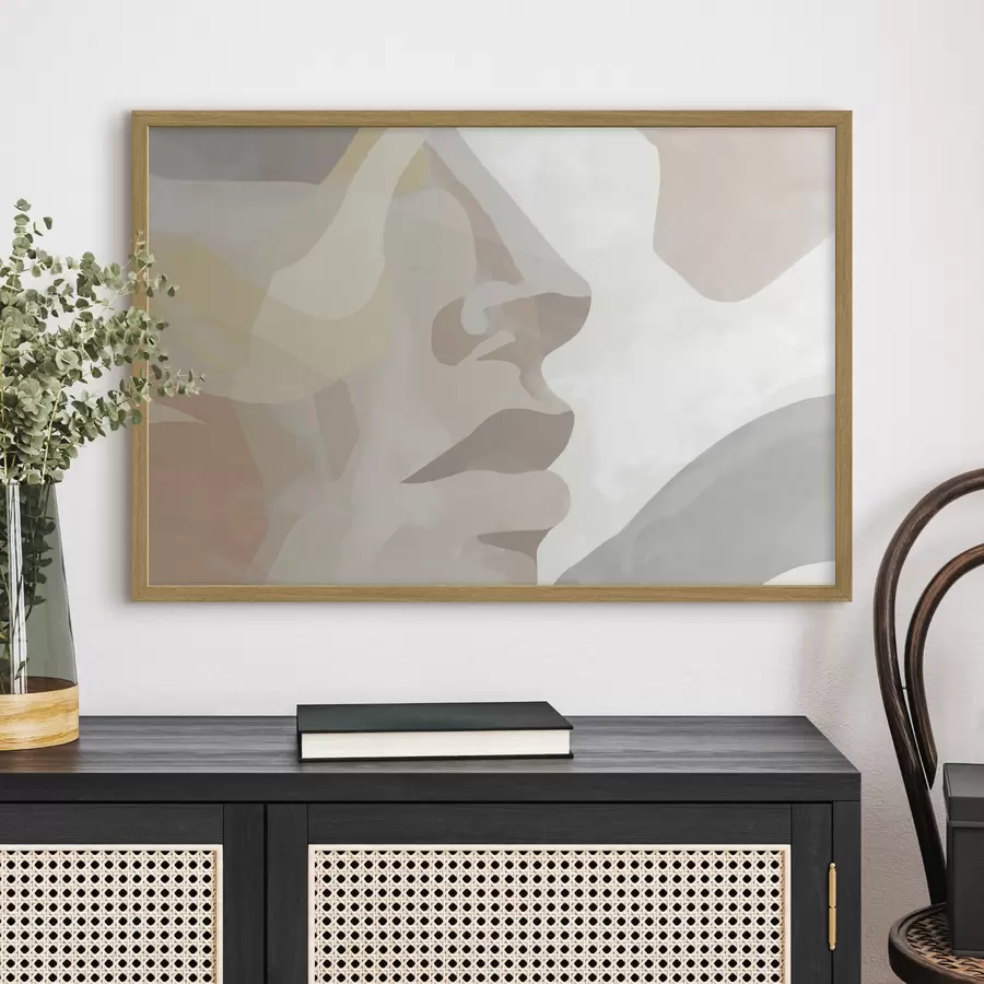 Fototapeta Abstrakcyjna minimalistyczna twarz f47774