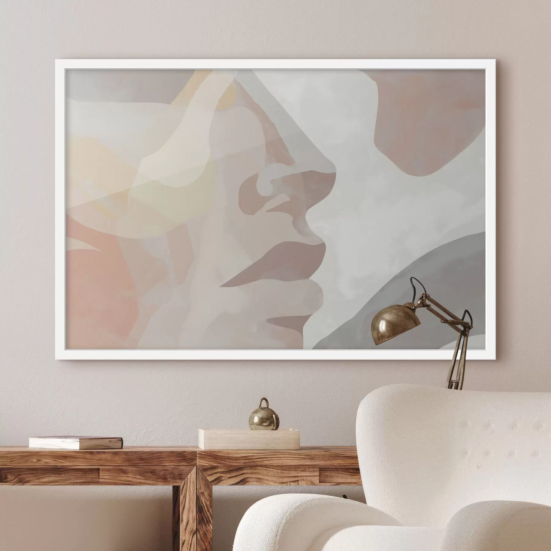 Fototapeta Abstrakcyjna minimalistyczna twarz f47774