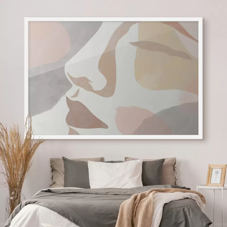 Fototapeta Abstrakcyjna minimalistyczna twarz f47777