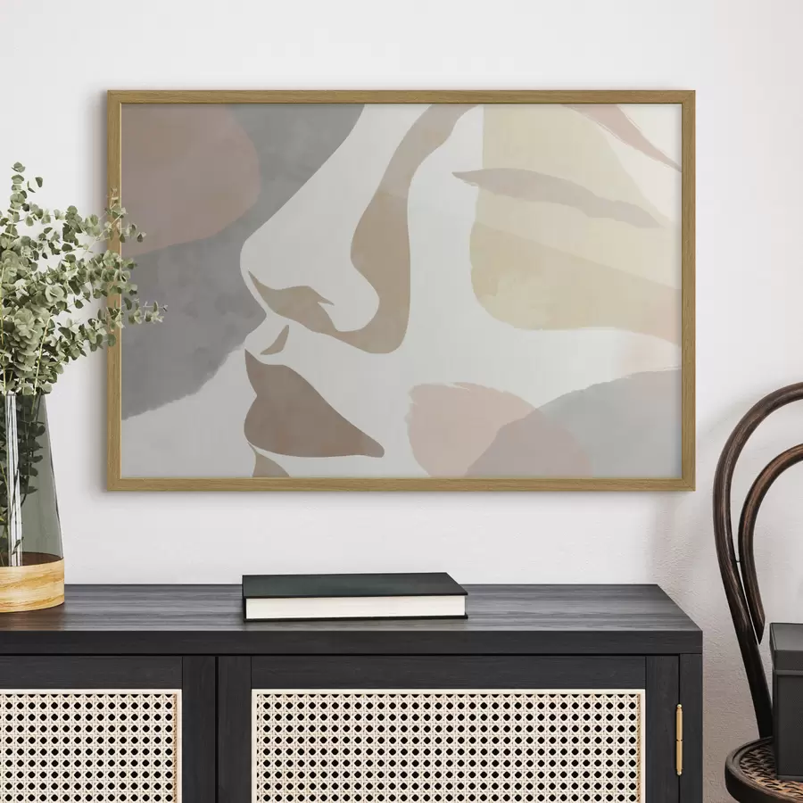 Fototapeta Abstrakcyjna minimalistyczna twarz f47777