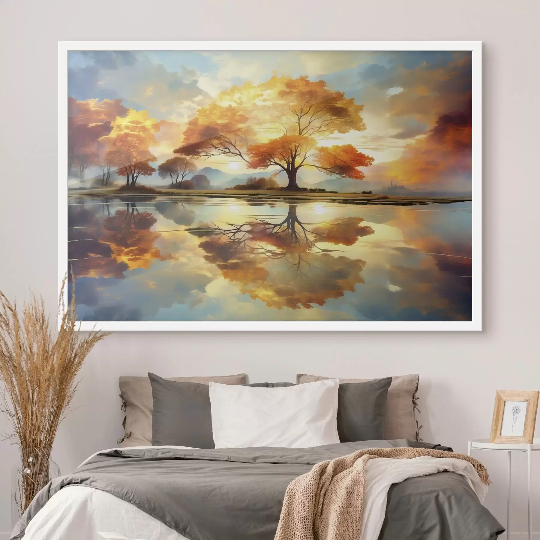 Fototapeta Żywe drzewa odbijające się w wodzie f47287