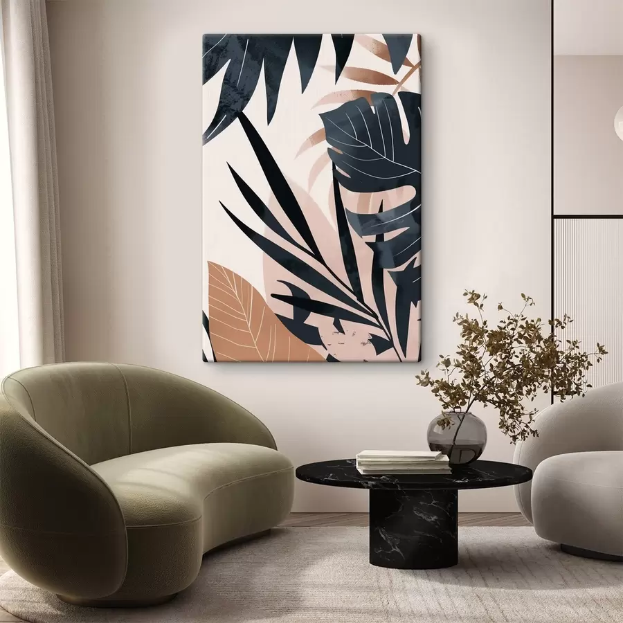 Obraz Różnorodność tropikalnych liści s47822