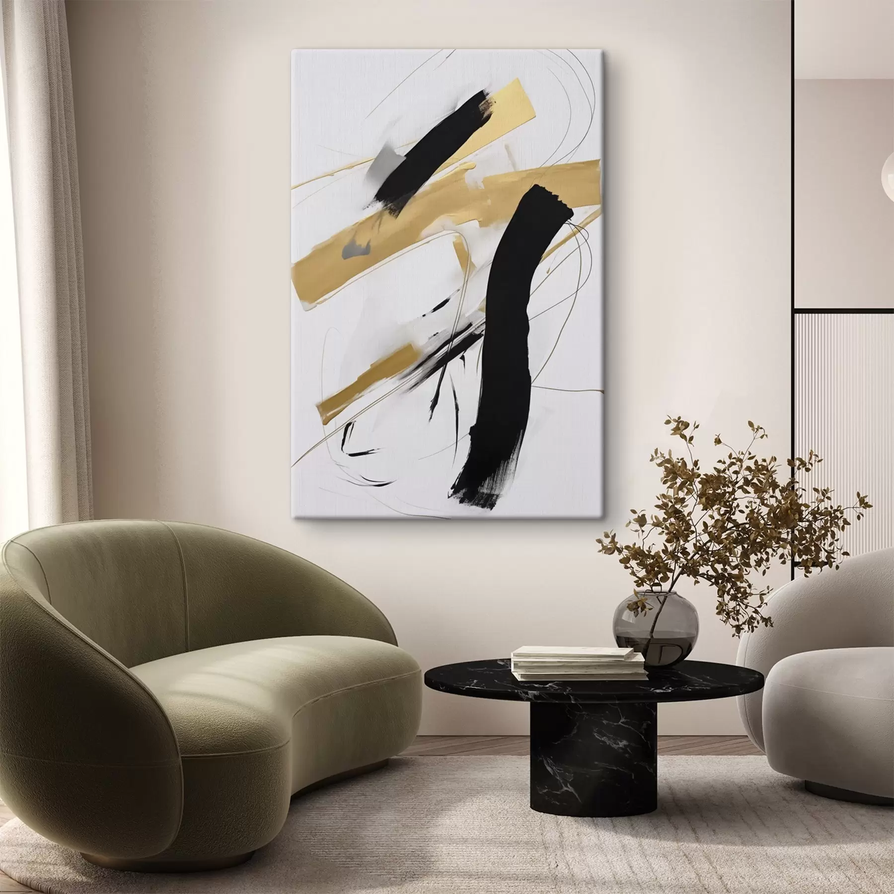 Obraz Chaotyczna kompozycja abstrakcyjna s47809