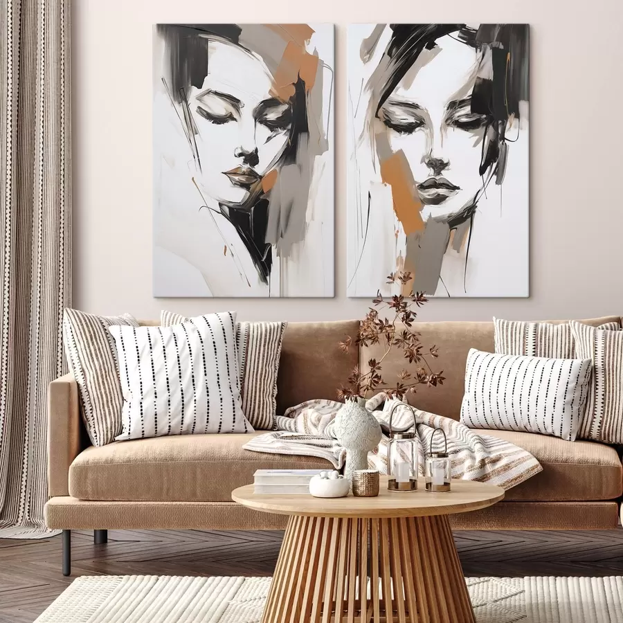 Obraz Abstrakcyjny portret dziewczyny m30004